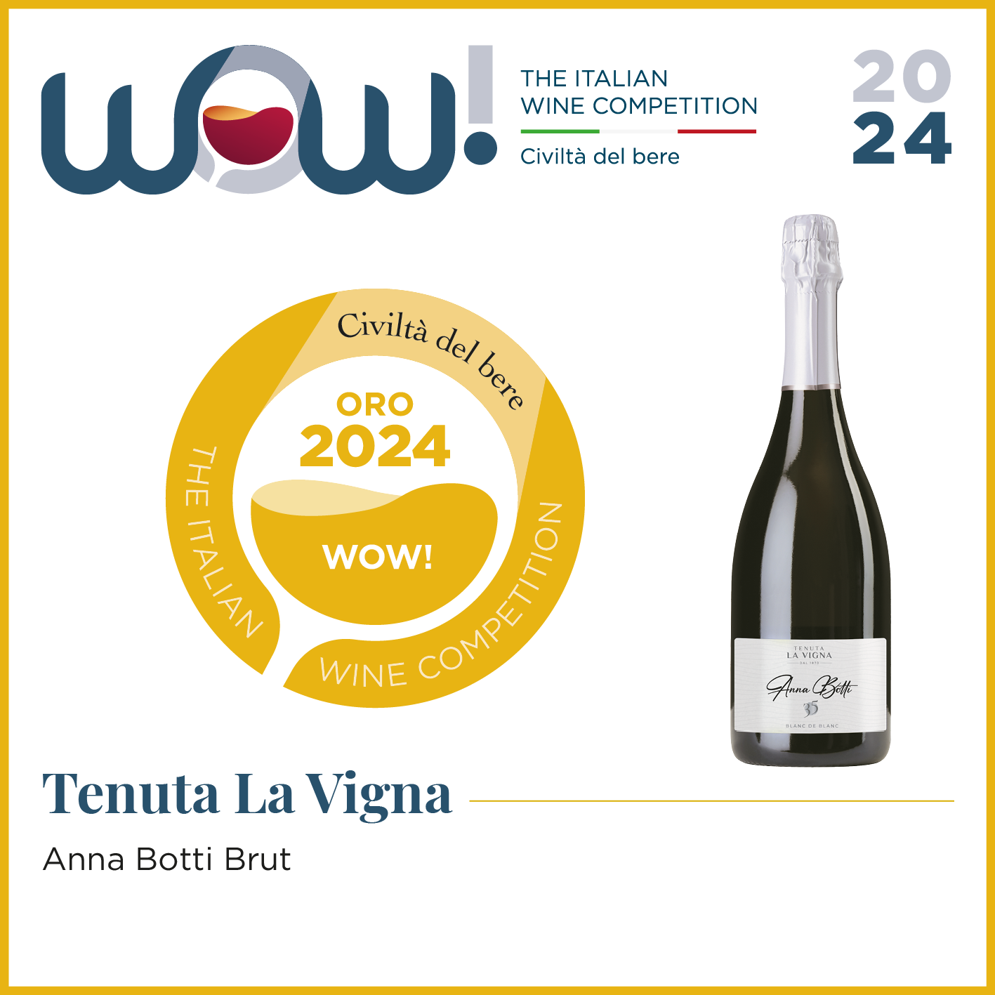 Anna Botti, Blanc de Blanc Brut • Oro WOW! 2024